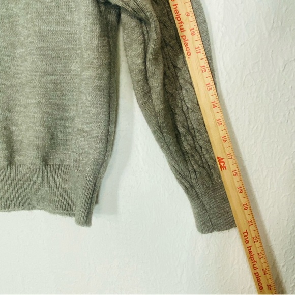 Y2K Ugly Christmas Tree Sweater Wm Lg Wool Comfycozy Pullover Cable Knit Sleeves - Picture 6 of 8